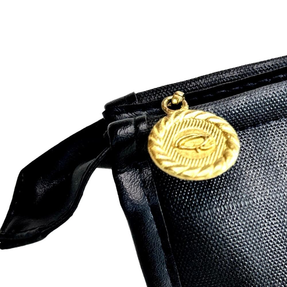 Oscar de la Renta Vintage Black Travel Toiletry Bag – Large Unisex Organizer - Picture 3 of 5